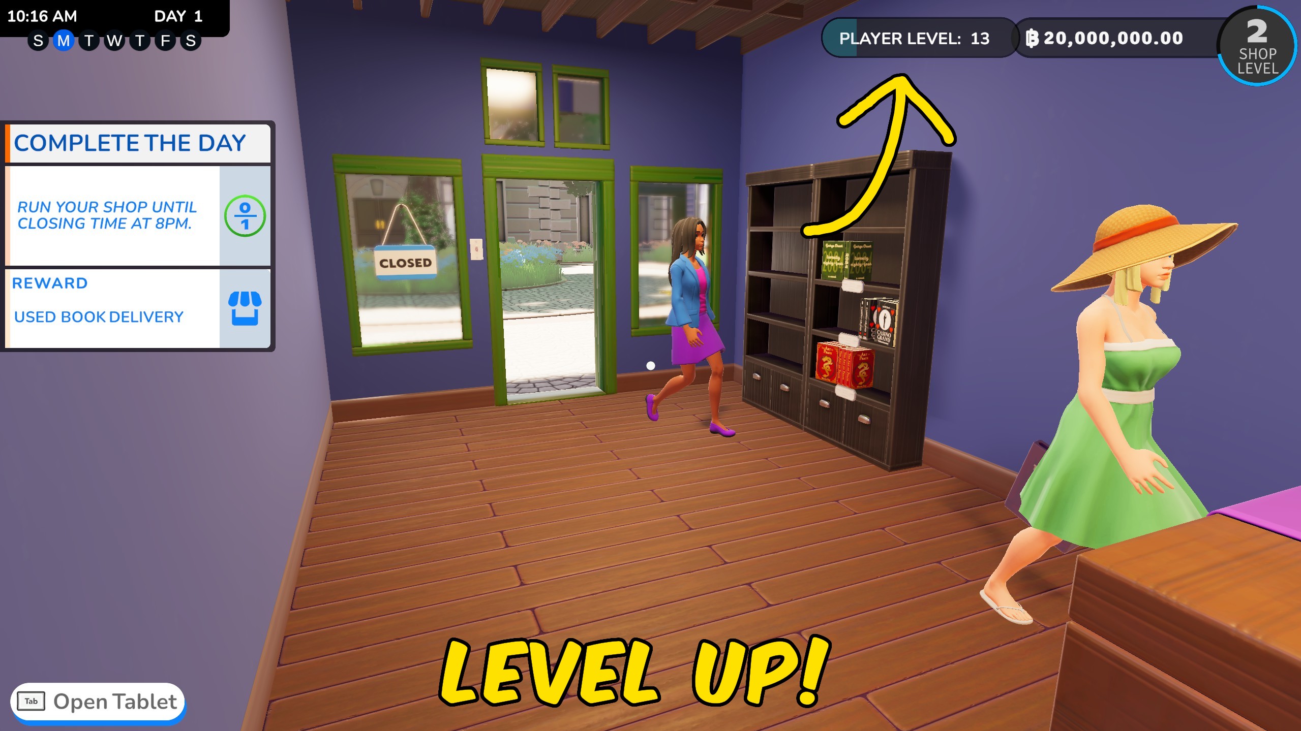 Bookshop Simulator — Give XP (screenshot 2)